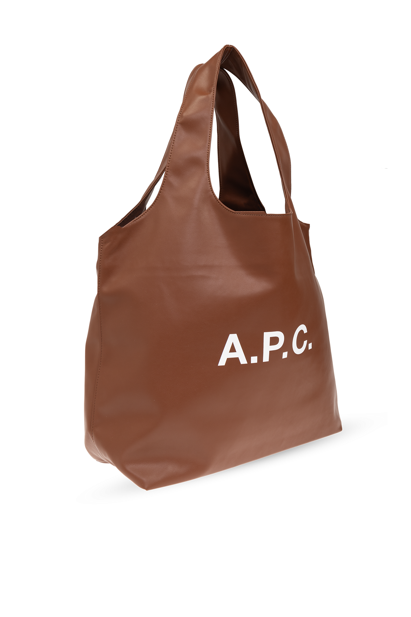 トートバッグ A.P.C. Caramel Synthetic Leather Shopping Bag A.P.C. Tote & shopping bags | Timeless Utility | Accessories